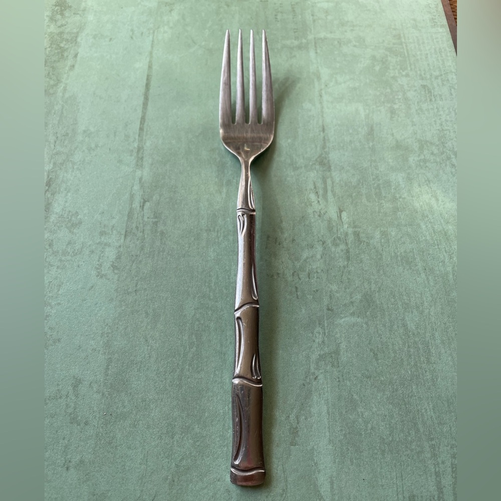 Vintage Home Concepts Silver bamboo standard dinner fork stainless MCM